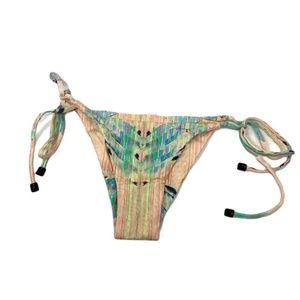 Tavik Womens Jax Reversible Perforated Mini BOTTOM ONLY in Acid Size XS